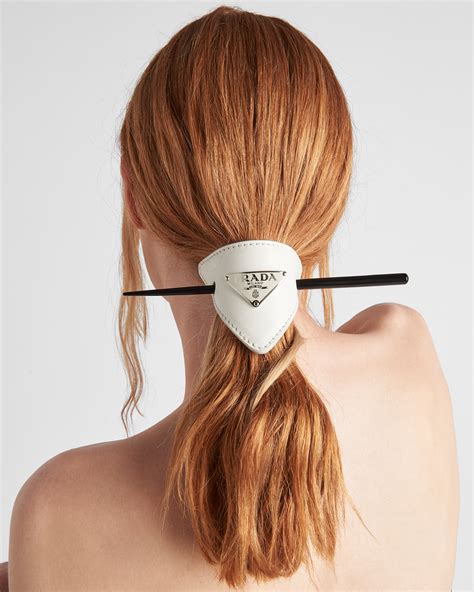 prada hair clip etsy|prada leather hair clip.